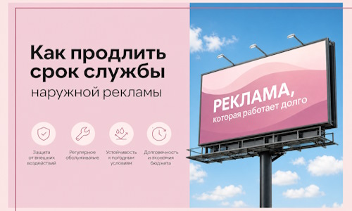 Как продлить срок службы наружной рекламы в Кунгуре