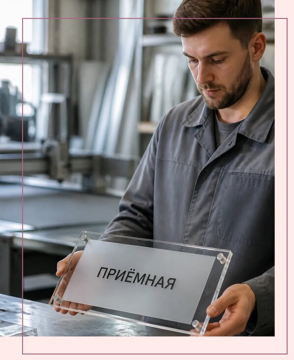 Таблички из оргстекла на заказ в Кунгуре от 4000 р. | Аванза-Кнг